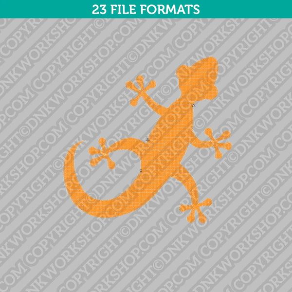 Gecko Lizard Salamander Reptile Embroidery Design Animal - 4 Sizes - INSTANT DOWNLOAD