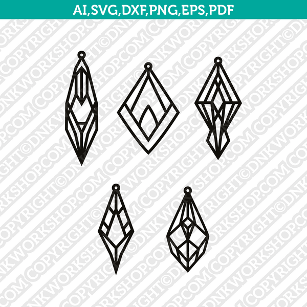 Earrings svg, leaf leather earrings, jewelry laser cut template file, earrings  clipart, svg, png, dxf & eps designs - So Fontsy