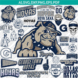 Georgetown Hoyas Logo SVG Bundle | NCAA College Vector Cricut