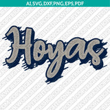Georgetown Hoyas Logo SVG Bundle | NCAA College Vector Cricut