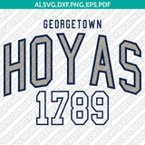 Georgetown Hoyas Logo SVG Bundle | NCAA College Vector Cricut