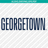 Georgetown Hoyas Logo SVG Bundle | NCAA College Vector Cricut