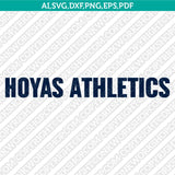 Georgetown Hoyas Logo SVG Bundle | NCAA College Vector Cricut