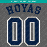 Georgetown Hoyas Logo SVG Bundle | NCAA College Vector Cricut