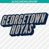 Georgetown Hoyas Logo SVG Bundle | NCAA College Vector Cricut