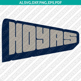 Georgetown Hoyas Logo SVG Bundle | NCAA College Vector Cricut