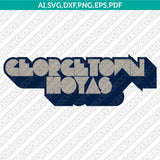 Georgetown Hoyas Logo SVG Bundle | NCAA College Vector Cricut