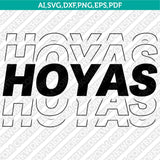 Georgetown Hoyas Logo SVG Bundle | NCAA College Vector Cricut