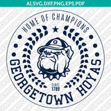 Georgetown Hoyas Logo SVG Bundle | NCAA College Vector Cricut