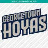Georgetown Hoyas Logo SVG Bundle | NCAA College Vector Cricut