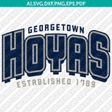 Georgetown Hoyas Logo SVG Bundle | NCAA College Vector Cricut