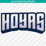 Georgetown Hoyas Logo SVG Bundle | NCAA College Vector Cricut
