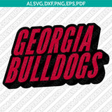 Georgia Bulldogs Logo SVG Bundle | NCAA College Vector Cricut