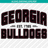 Georgia Bulldogs Logo SVG Bundle | NCAA College Vector Cricut