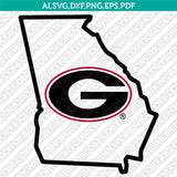 Georgia Bulldogs Logo SVG Bundle | NCAA College Vector Cricut