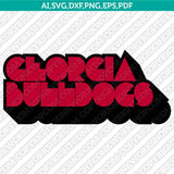 Georgia Bulldogs Logo SVG Bundle | NCAA College Vector Cricut