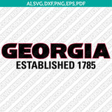 Georgia Bulldogs Logo SVG Bundle | NCAA College Vector Cricut