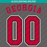 Georgia Bulldogs Logo SVG Bundle | NCAA College Vector Cricut