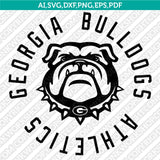 Georgia Bulldogs Logo SVG Bundle | NCAA College Vector Cricut