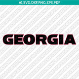 Georgia Bulldogs Logo SVG Bundle | NCAA College Vector Cricut