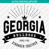 Georgia Bulldogs Logo SVG Bundle | NCAA College Vector Cricut
