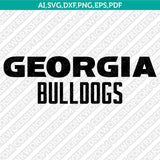 Georgia Bulldogs Logo SVG Bundle | NCAA College Vector Cricut