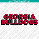 Georgia Bulldogs Logo SVG Bundle | NCAA College Vector Cricut