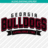 Georgia Bulldogs Logo SVG Bundle | NCAA College Vector Cricut