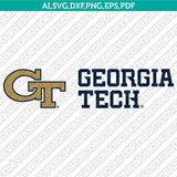 Georgia Tech Yellow Jackets Logo SVG Bundle | NCAA College Vector Cricut
