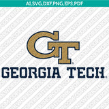 Georgia Tech Yellow Jackets Logo SVG Bundle | NCAA College Vector Cricut