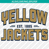 Georgia Tech Yellow Jackets Logo SVG Bundle | NCAA College Vector Cricut