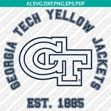 Georgia Tech Yellow Jackets Logo SVG Bundle | NCAA College Vector Cricut