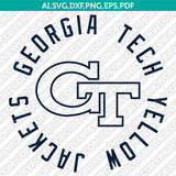 Georgia Tech Yellow Jackets Logo SVG Bundle | NCAA College Vector Cricut