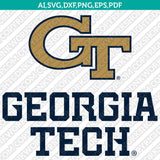Georgia Tech Yellow Jackets Logo SVG Bundle | NCAA College Vector Cricut