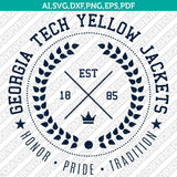 Georgia Tech Yellow Jackets Logo SVG Bundle | NCAA College Vector Cricut