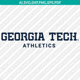 Georgia Tech Yellow Jackets Logo SVG Bundle | NCAA College Vector Cricut