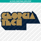 Georgia Tech Yellow Jackets Logo SVG Bundle | NCAA College Vector Cricut