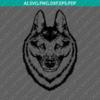 German Shepherd Dog Breed SVG Cut File Vector Silhouette Cameo Cricut Clipart Png Dxf Eps