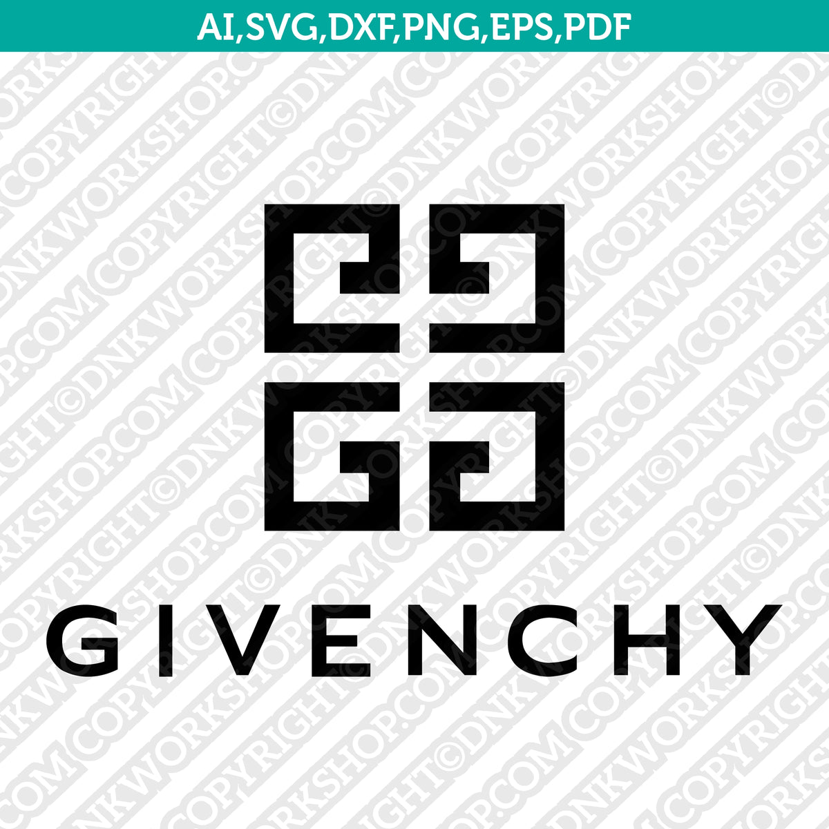 Givenchy Logo SVG Vector Cricut Silhouette Cut Files – DNKWorkshop