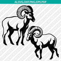 Mountain Goat SVG Mascot Cut File Cricut Clipart Silhouette Png