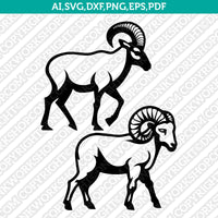 Mountain Goat SVG Mascot Cut File Cricut Clipart Silhouette Png
