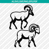 Mountain Goat SVG Mascot Cut File Cricut Clipart Silhouette Png