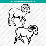 Mountain Goat SVG Mascot Cut File Cricut Clipart Silhouette Png