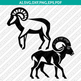 Mountain Goat SVG Mascot Cut File Cricut Clipart Silhouette Png