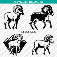 Mountain Goat SVG Mascot Cut File Cricut Clipart Silhouette Png