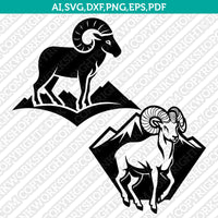 Mountain Goat SVG Mascot Cut File Cricut Clipart Silhouette Png