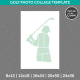 Golf Photo Collage Template Canva PDF