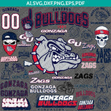 Gonzaga Bulldogs Logo SVG Bundle | NCAA College Vector Cricut