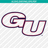 Gonzaga Bulldogs Logo SVG Bundle | NCAA College Vector Cricut