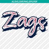 Gonzaga Bulldogs Logo SVG Bundle | NCAA College Vector Cricut